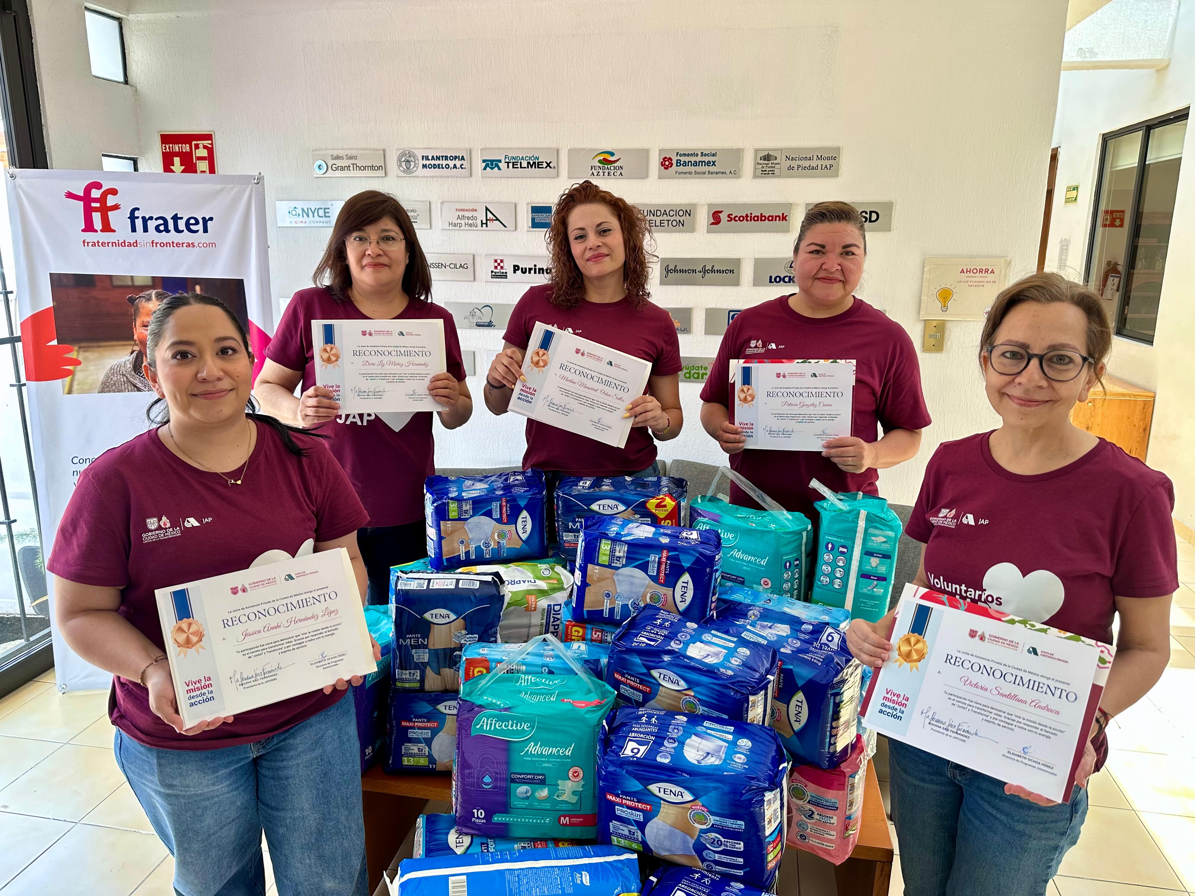 La JAPCDMX realiza su primera jornada de voluntariado interno en Fraternidad Sin Fronteras, IAP, como parte del programa "JuntaT y Transforma"